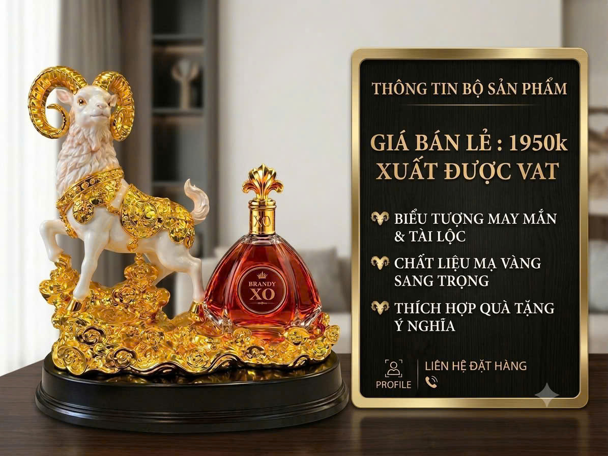 Kệ Rượu Dê Brandy XO