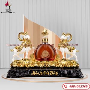 Kệ Song Dê Chầu Tửu Như Ý Cát Tường 2027