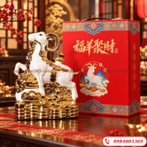 Rượu Linh Vật Dê Sứ Nội Địa Trung Quốc